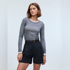 Madewell The Harlow Short in Drapey Twill